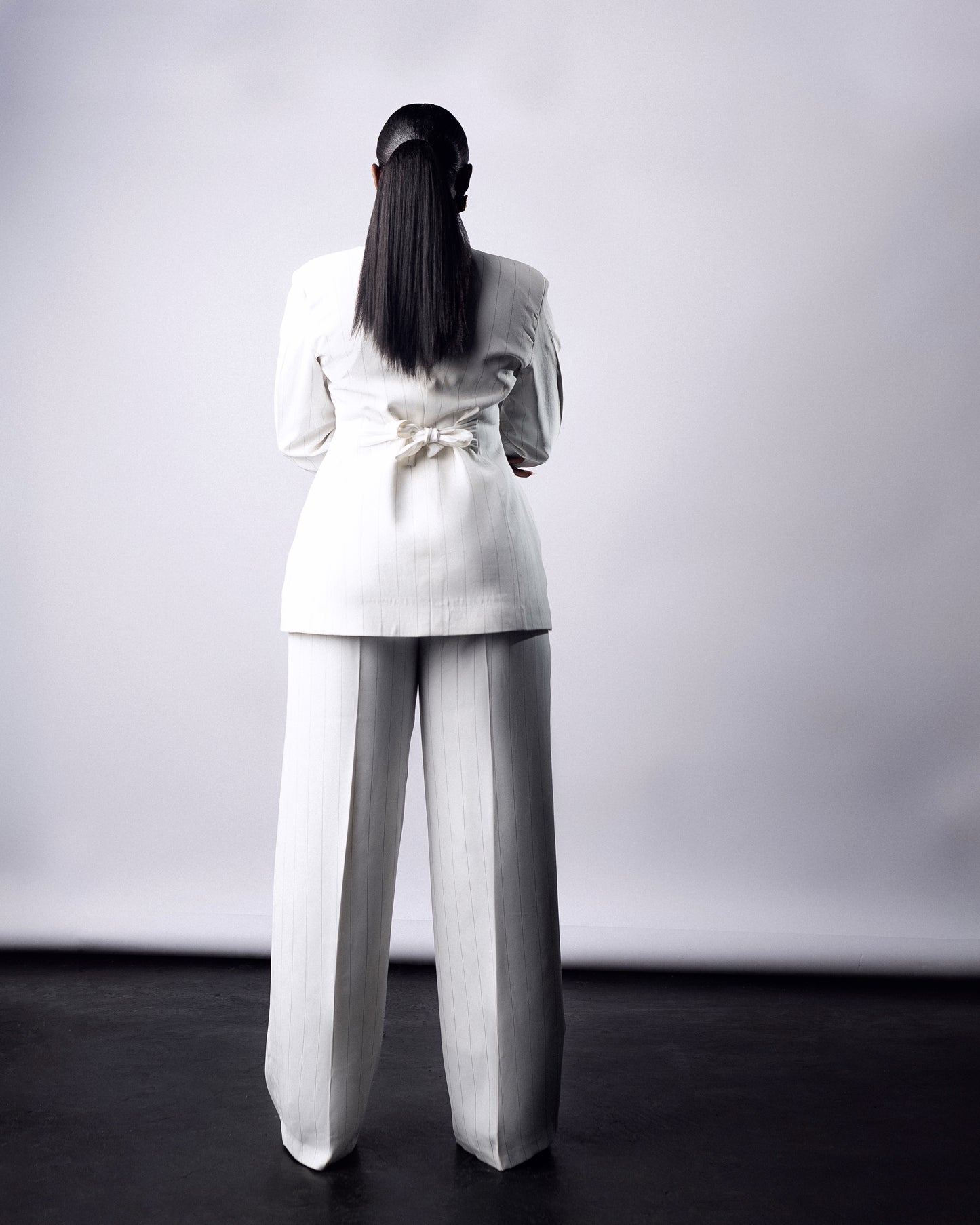 Fallon Suit Blazer White stripe