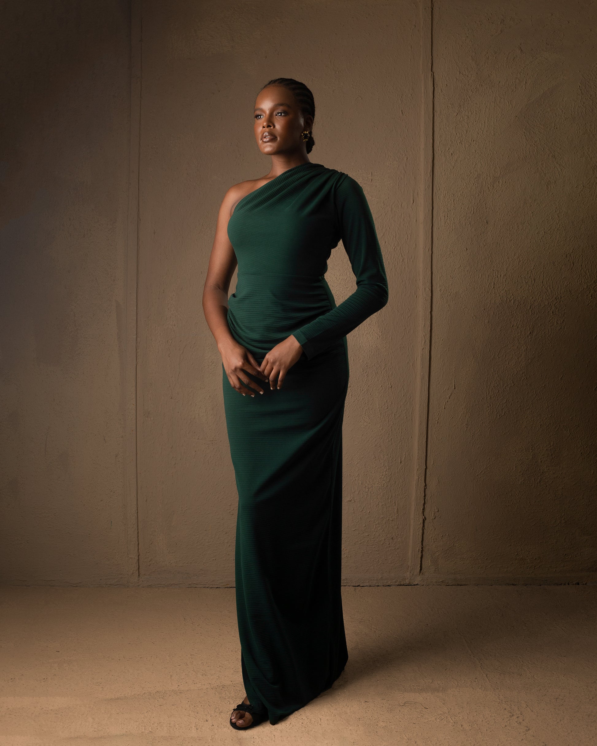 Mono-strap Maxi dress Emerald Lady Biba NG Mono-strap Maxi dress Emerald Lady Biba NG