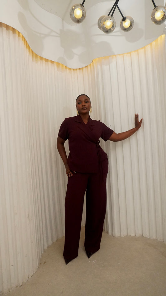 Tamara pant Burgundy 2