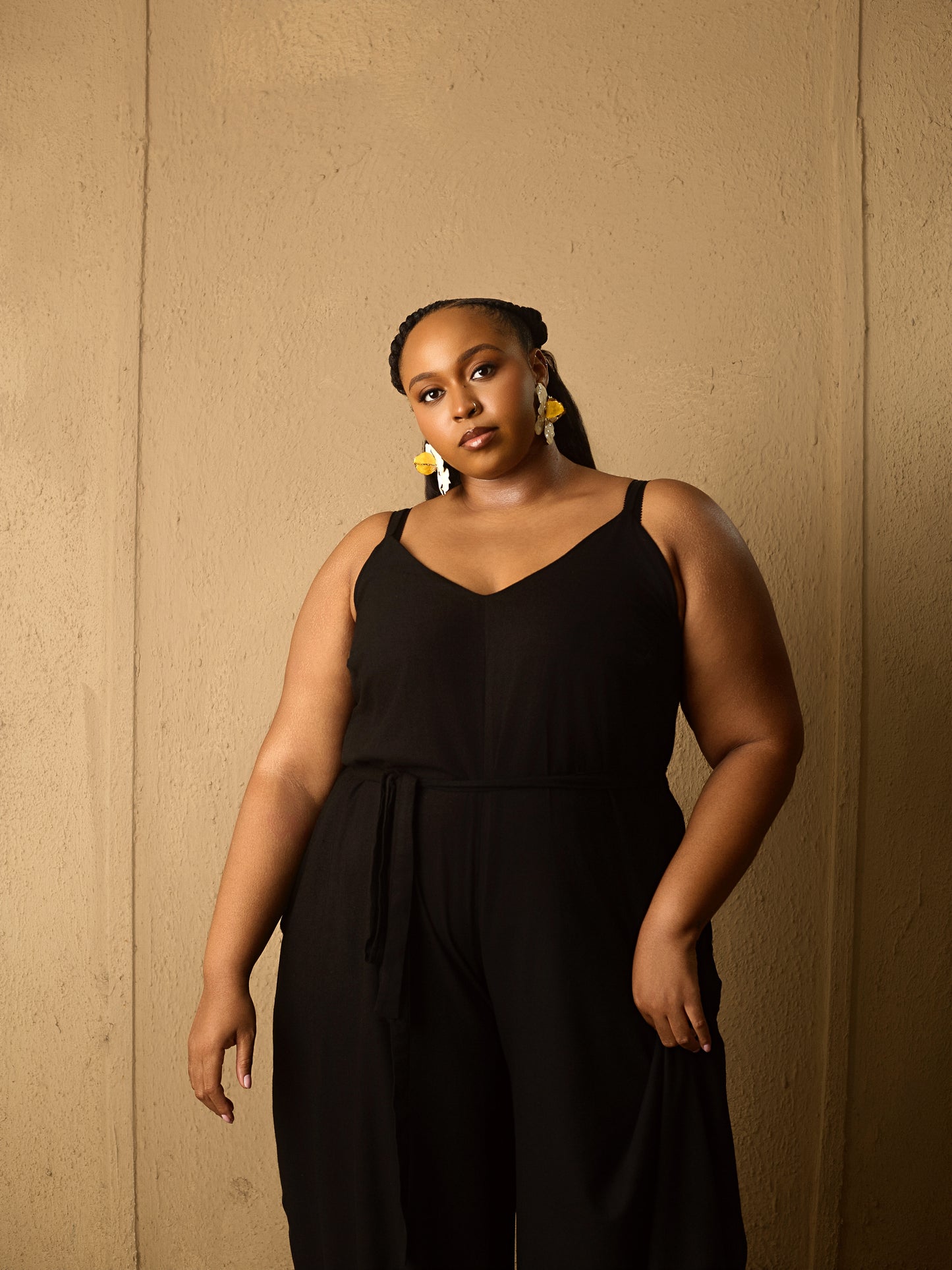 Easy Spaghetti Strap Jumpsuit Black