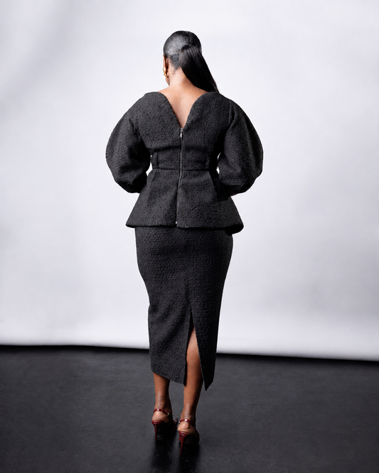 Thembe Skirt Set Black