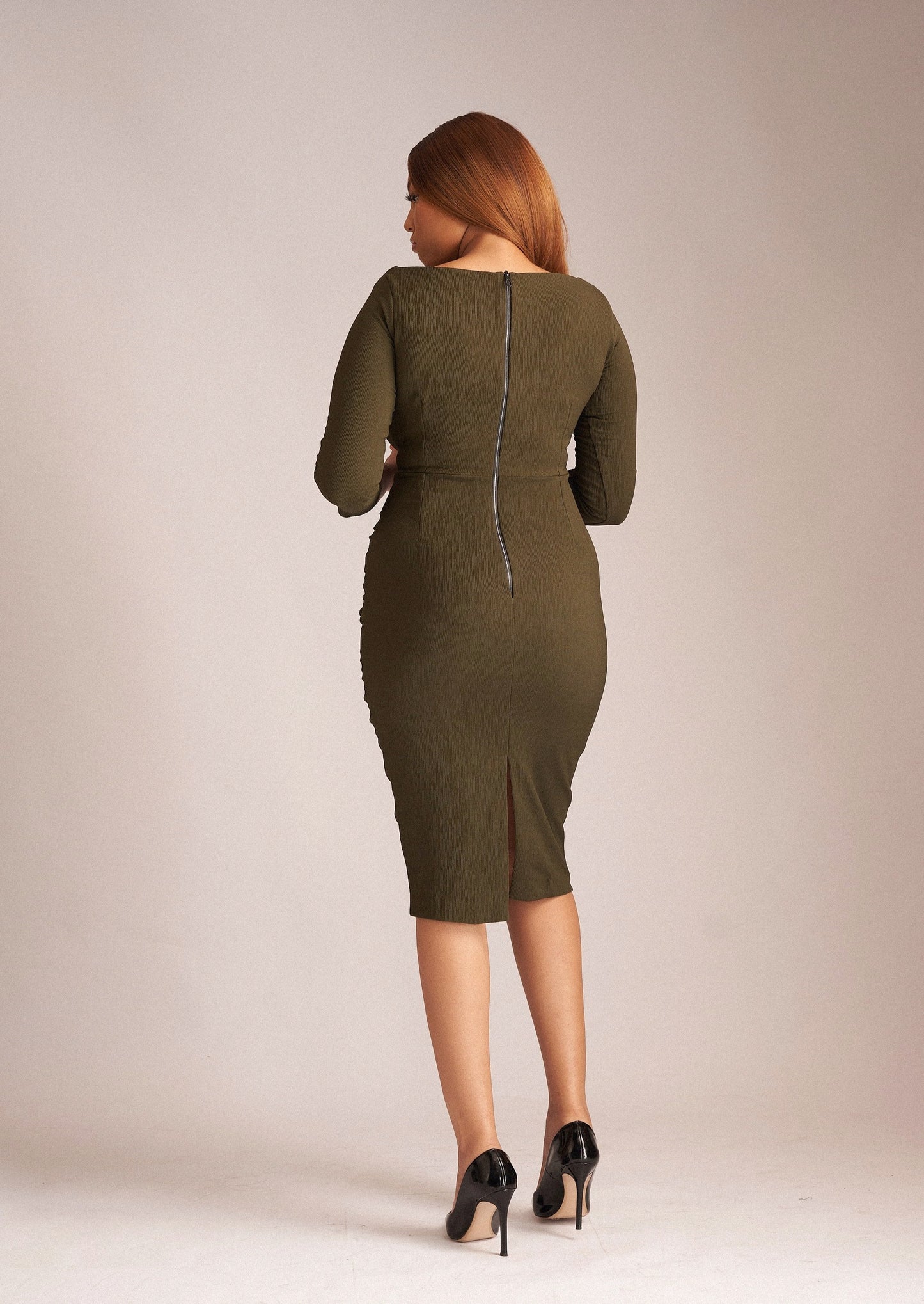 Adesua Dress Olive Green